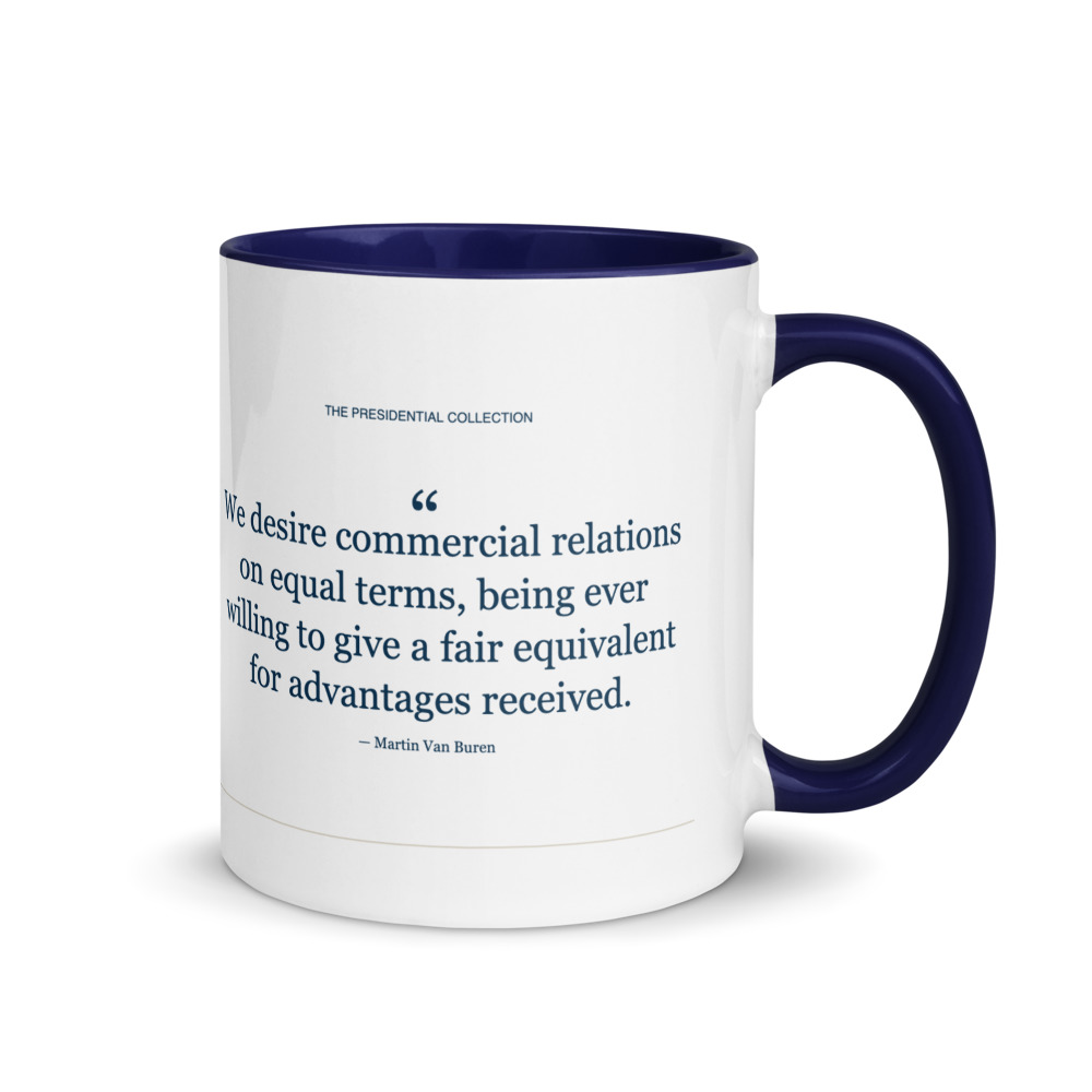 Martin Van Buren (Color Mug), the other side