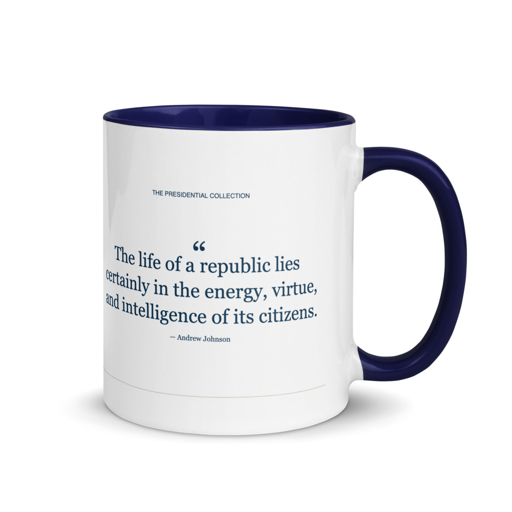 Andrew Johnson (Color Mug), the other side