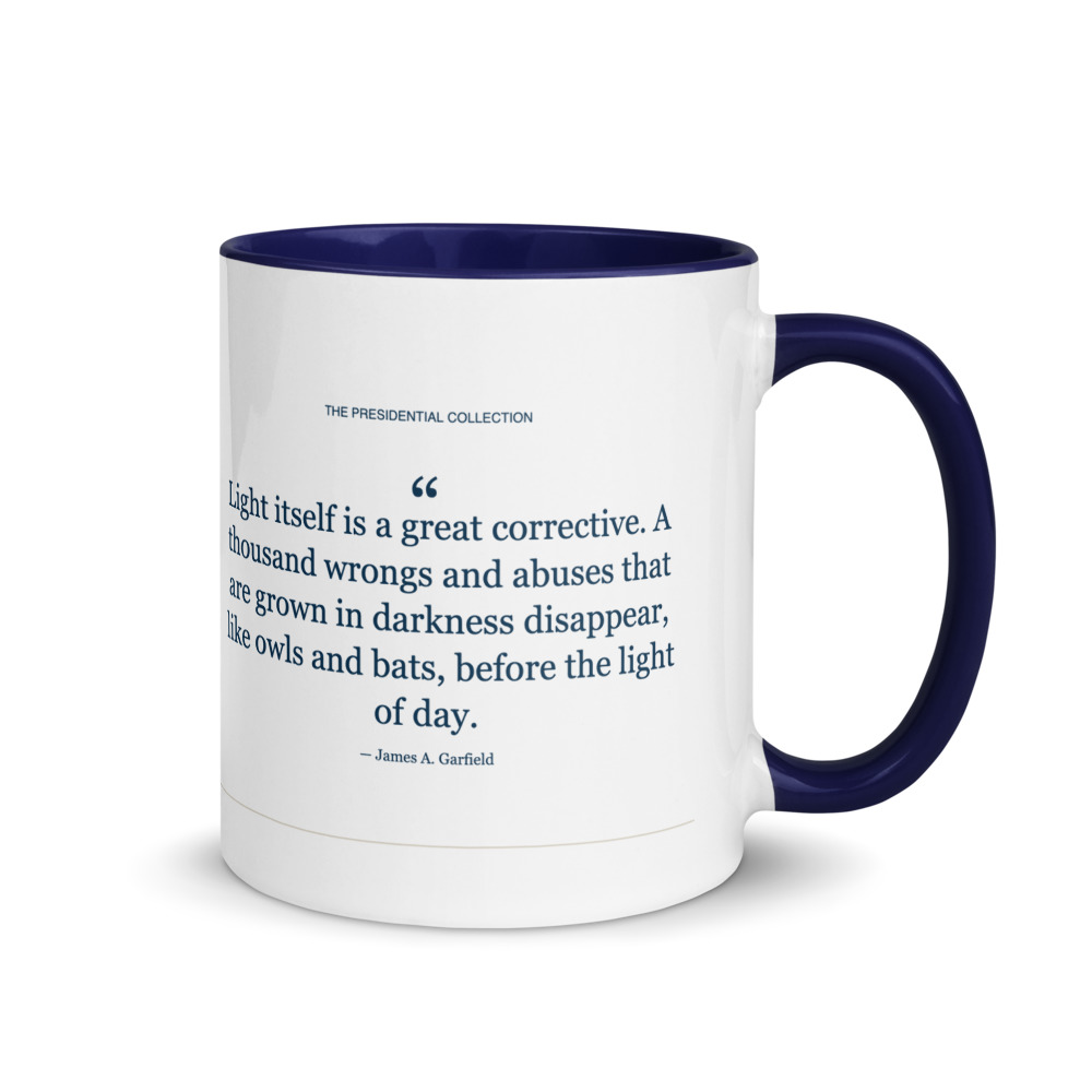 James A. Garfield (Color Mug), the other side