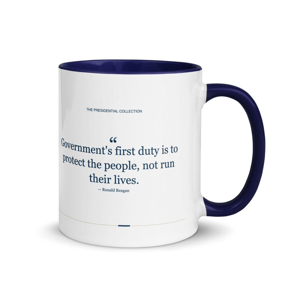 Ronald Reagan (Color Mug), the other side