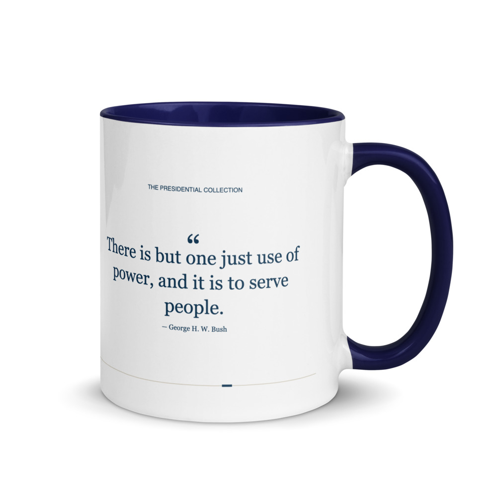 George H. W. Bush (Color Mug), the other side